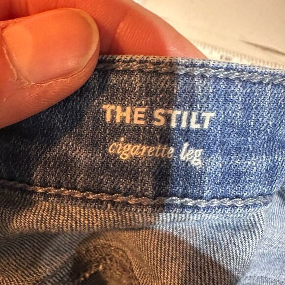 AG Adriano Goldschmied Women's The Stilt Cigarette Leg Jeans Blue Denim Size 28R - Picture 12 of 13